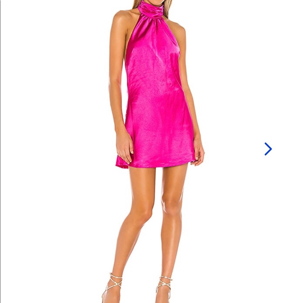 NWT Lovers Friends Hayes Mini Dress Magenta Pink | S
